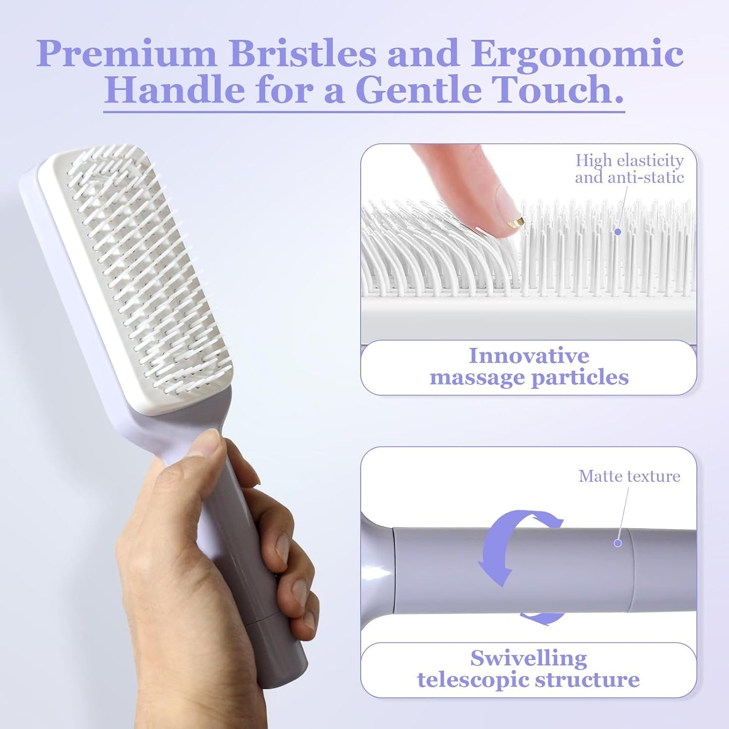 Self Cleaning Hairbrush