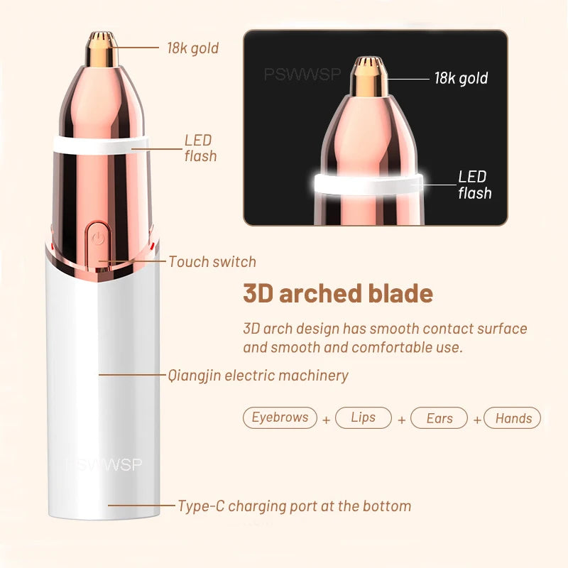 ‌Electric Facial Hair Remover for Women Painless Mini Hair Removal Device
