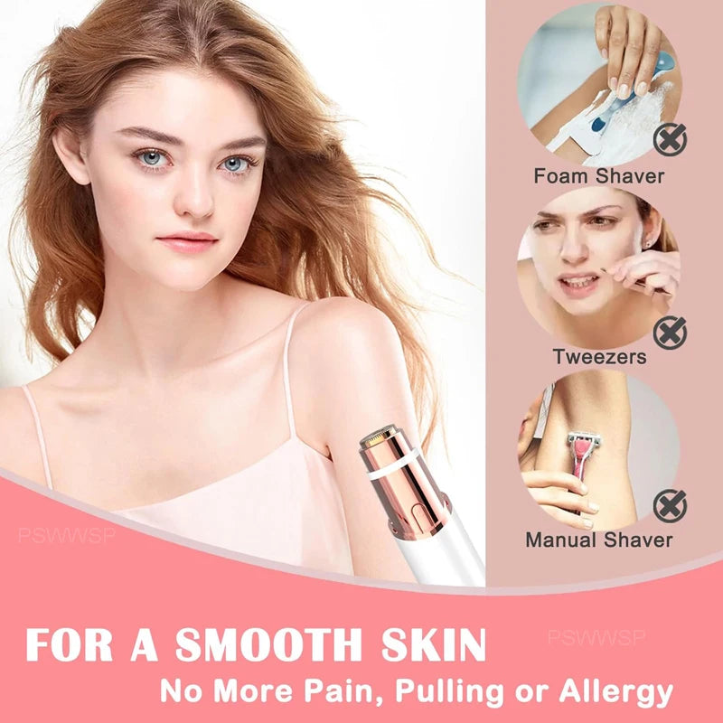 ‌Electric Facial Hair Remover for Women Painless Mini Hair Removal Device